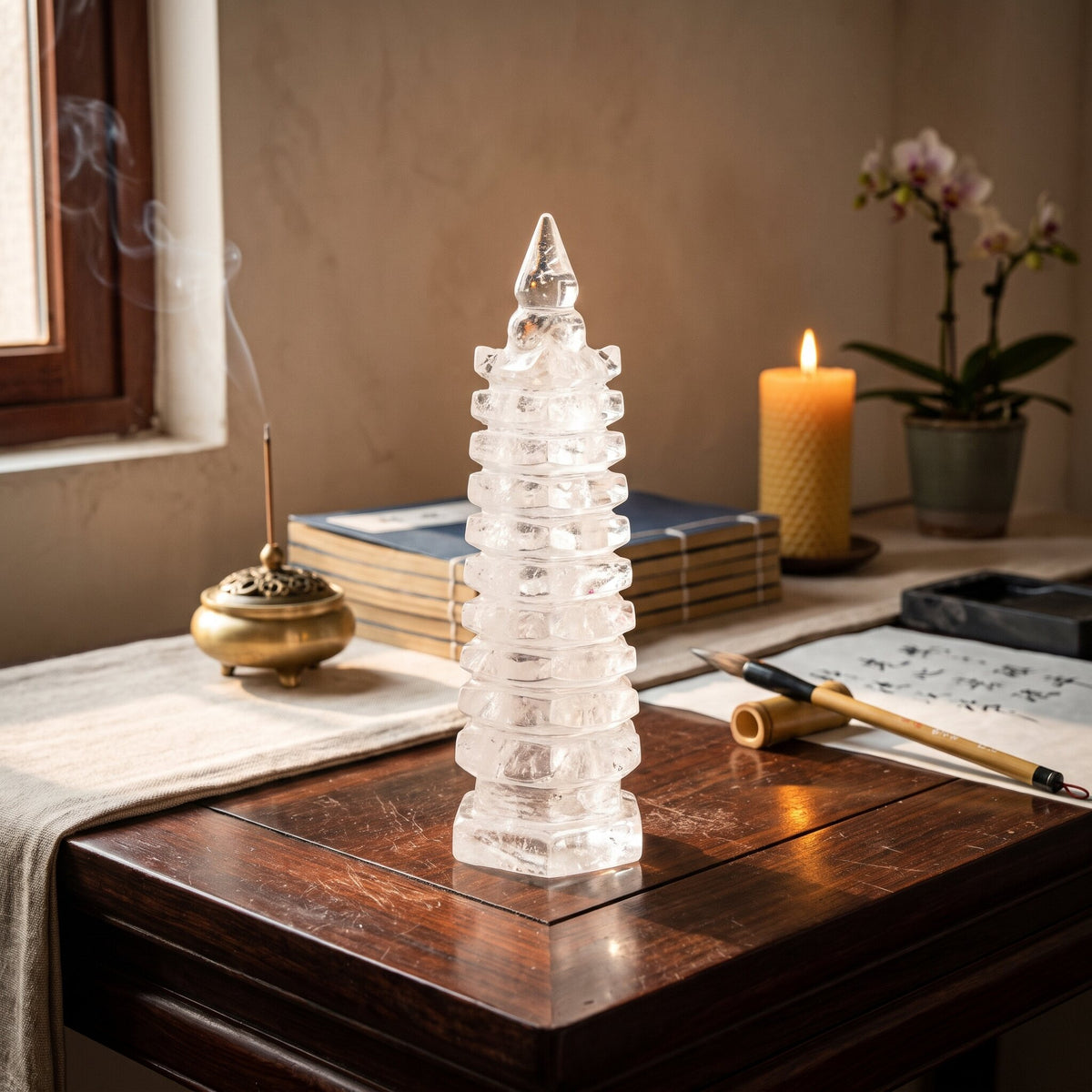 Clear Quartz Wenchang Pagoda – Study & Advancement — wear