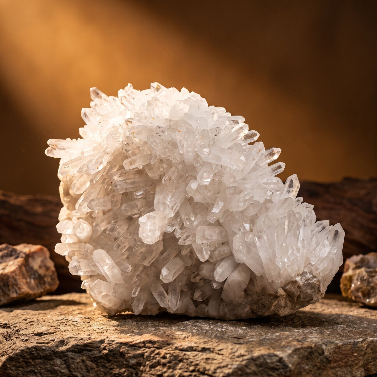 Clear Quartz Crystal Cluster – 12.4 kg — main