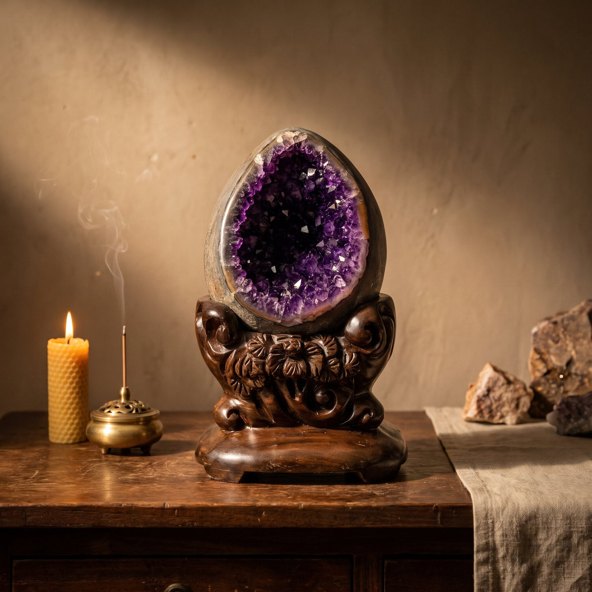 Amethyst Dinosaur-Egg Geode No.2 – Holding a Room — wear