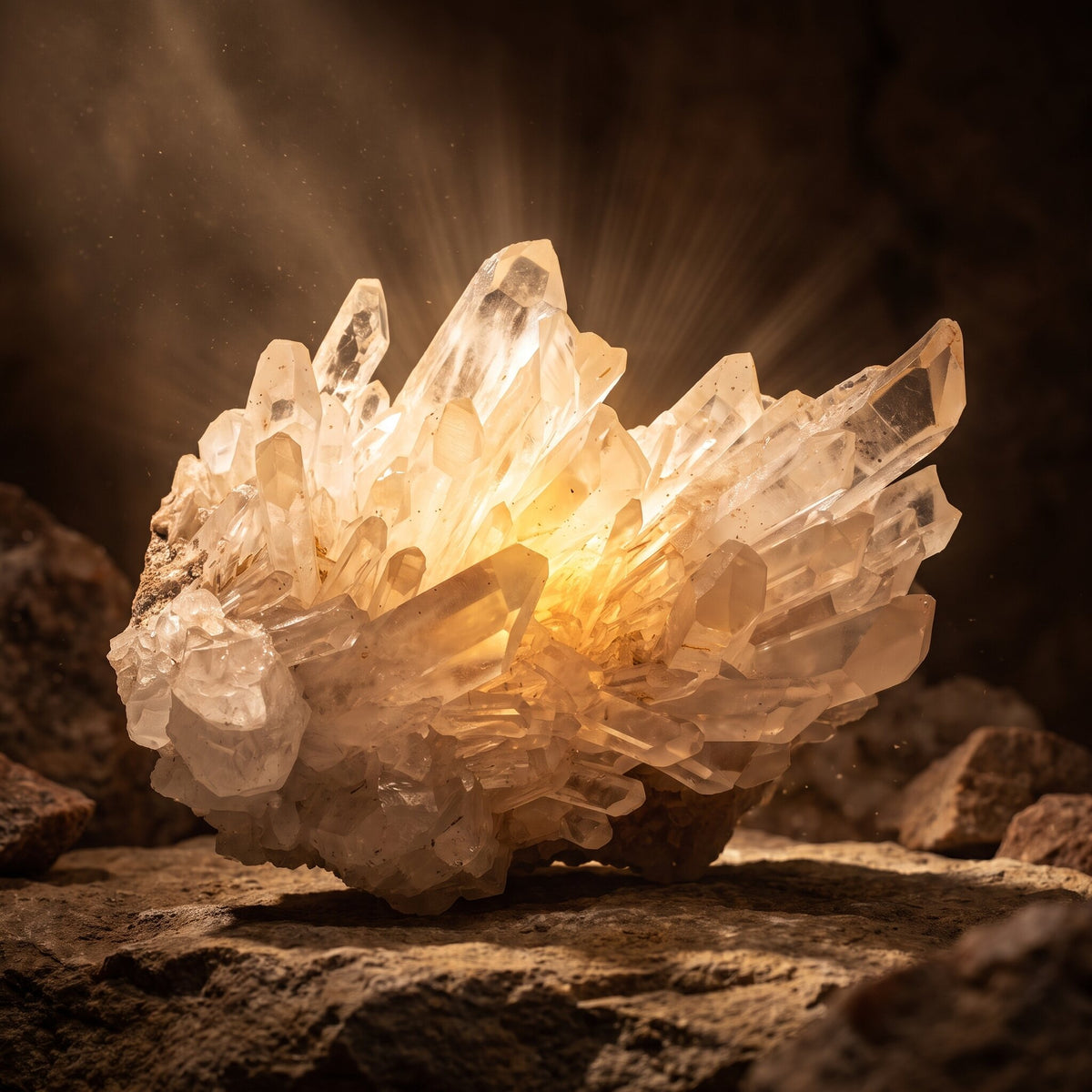 Clear Quartz Crystal Cluster – 3.1 kg — energy