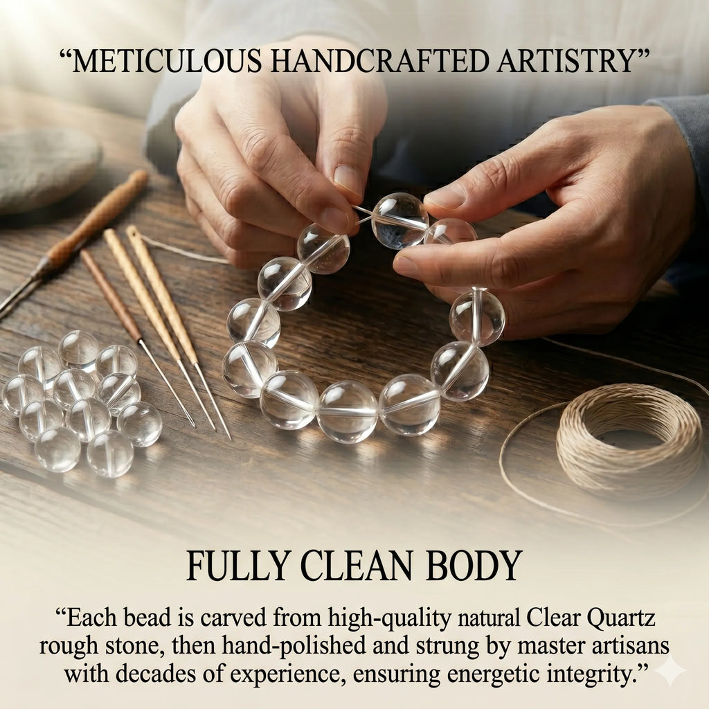 White Crystal bracelet, alternate angle 4 — EneraField