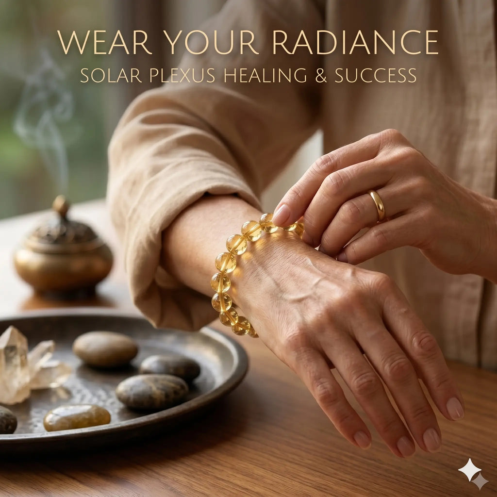 Golden Aura Citrine bracelet, alternate angle 3 — EneraField