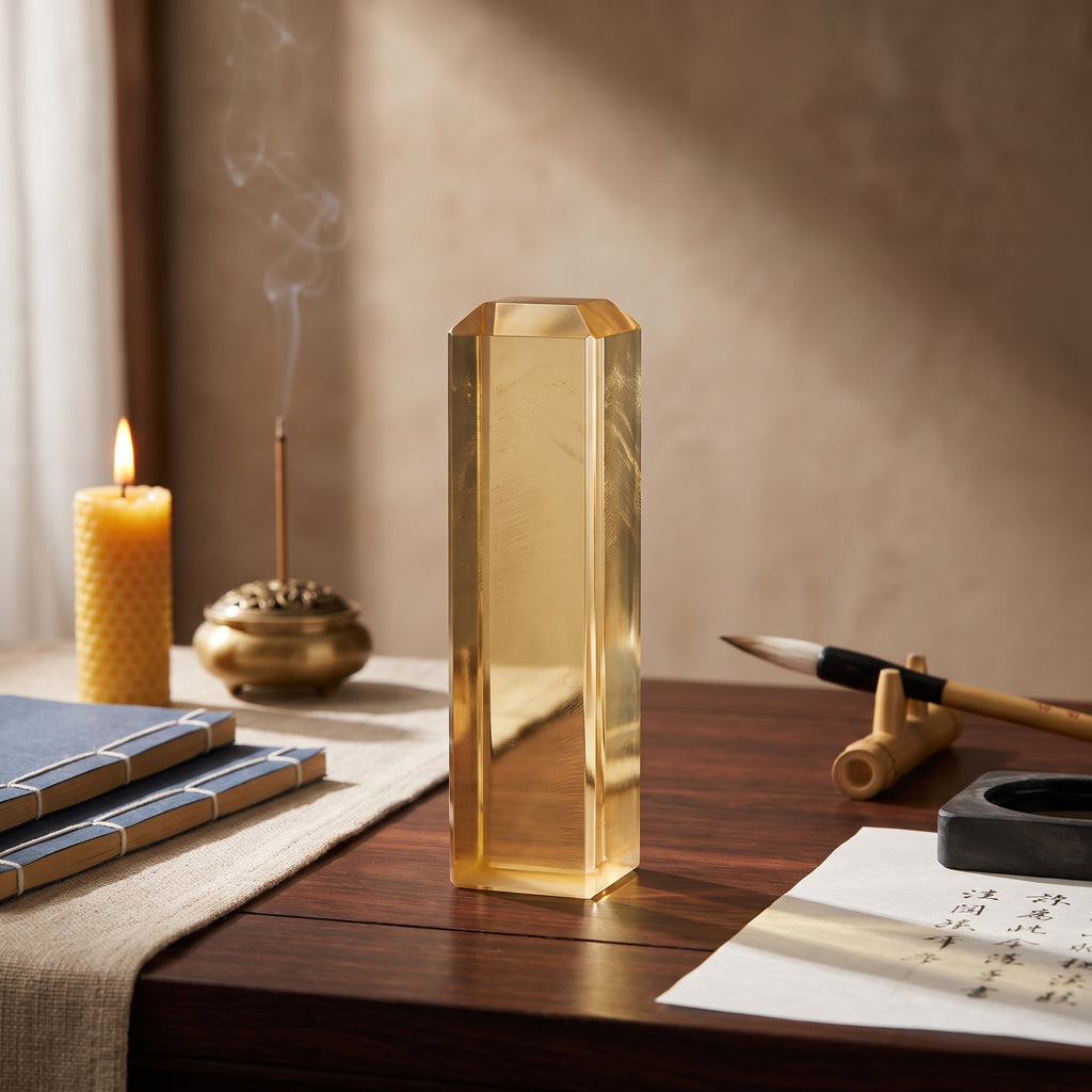 Citrine Crystal Seal – Authority & Signature — display at home