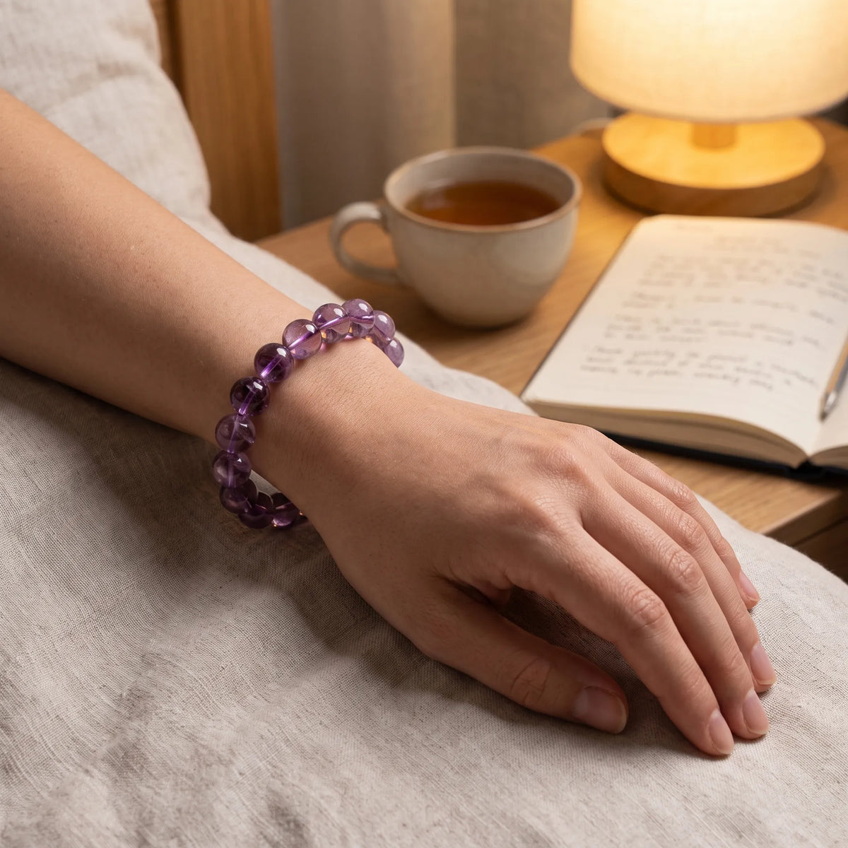Amethyst bracelet, alternate angle 4 — EneraField