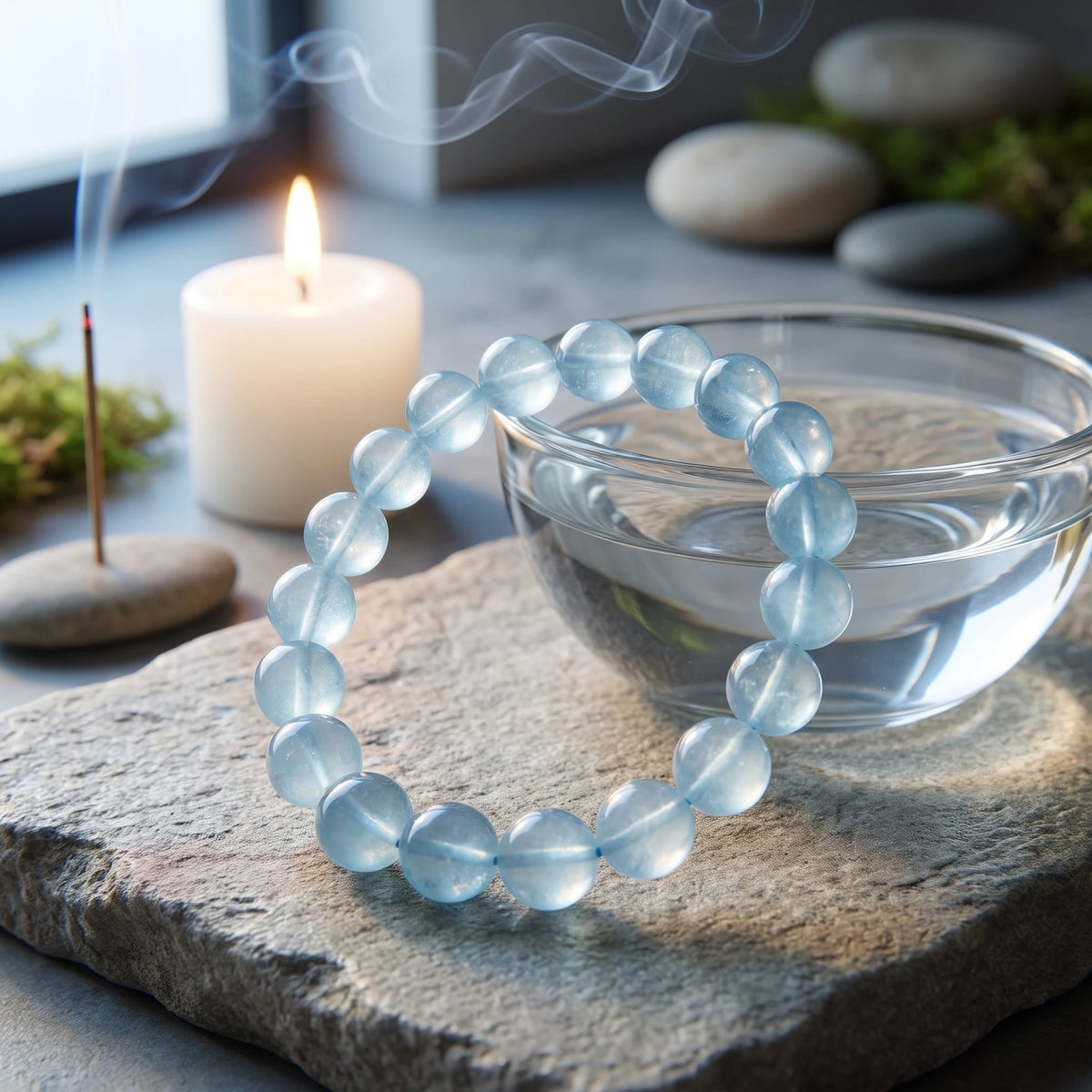 Aquamarine bracelet, alternate angle 6 — EneraField