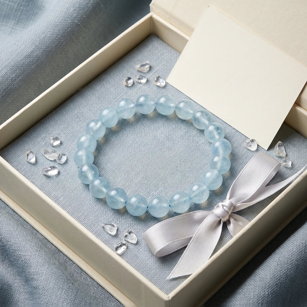 Aquamarine bracelet, alternate angle 7 — EneraField
