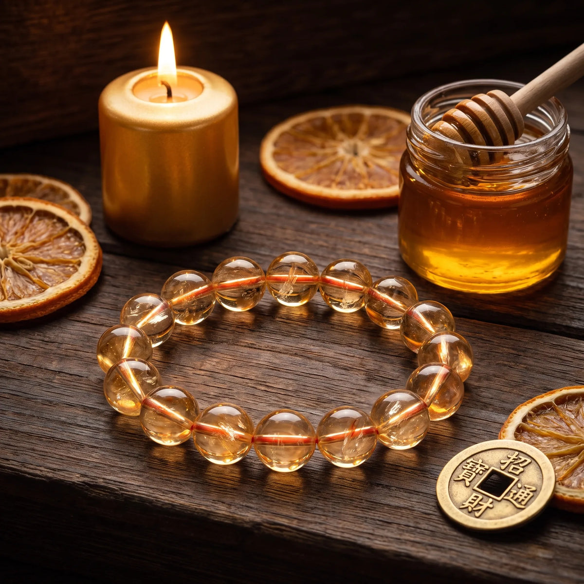 Citrine bracelet, alternate angle 3 — EneraField