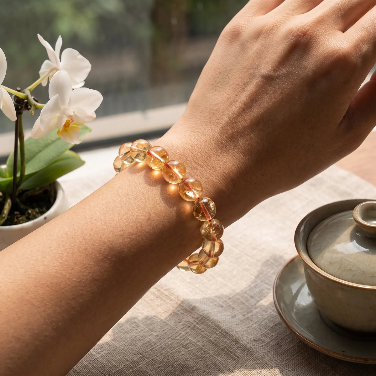 Citrine bracelet, alternate angle 4 — EneraField