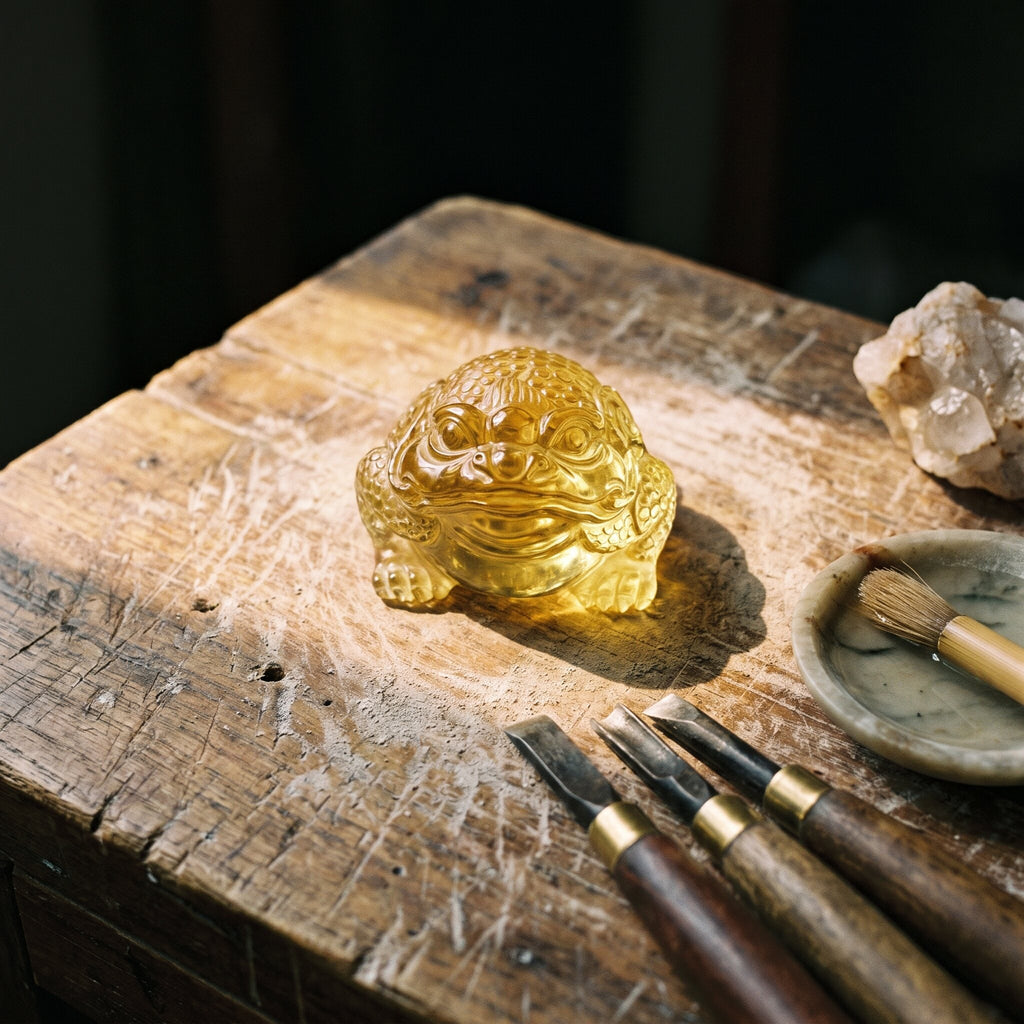 Citrine Money Toad – Wealth Coming In — craft