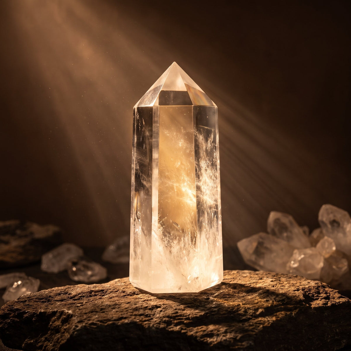 Clear Quartz Crystal Tower – Direction & Focus — energy