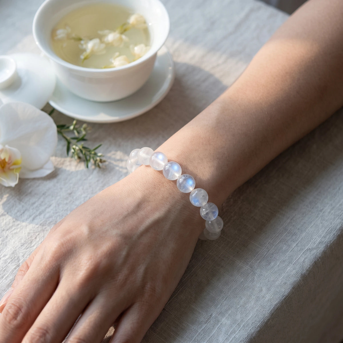 Moonstone bracelet, alternate angle 4 — EneraField