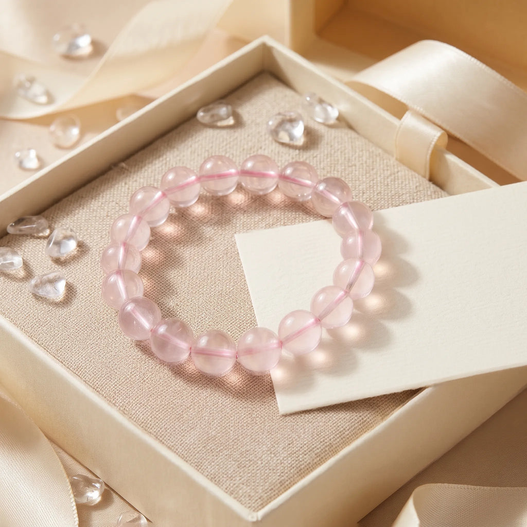 Rose Quartz bracelet, alternate angle 7 — EneraField