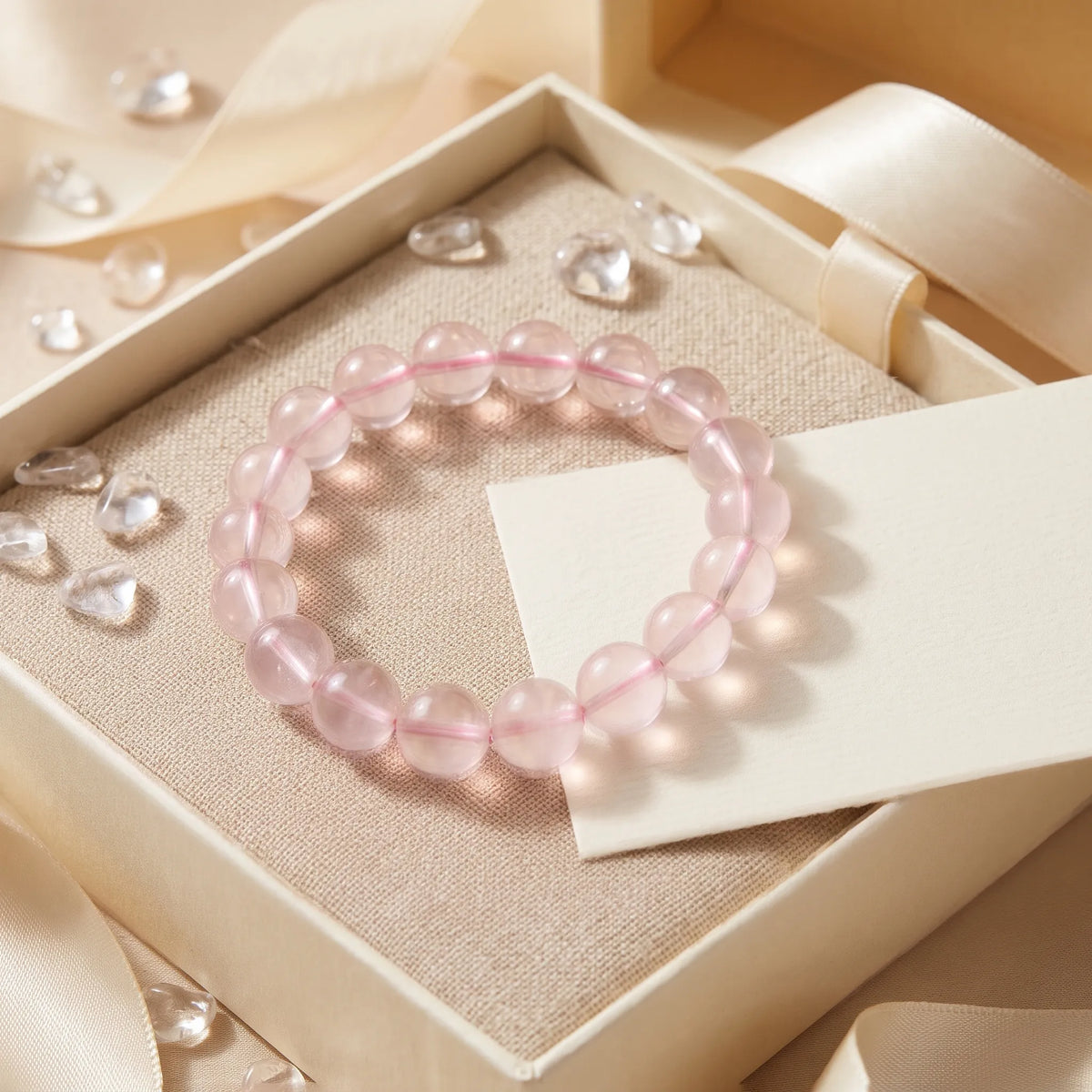 Rose Quartz bracelet, alternate angle 7 — EneraField