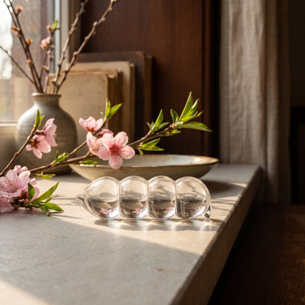 Clear Quartz Four-Season Bean – Steady Fortune All Year — scene