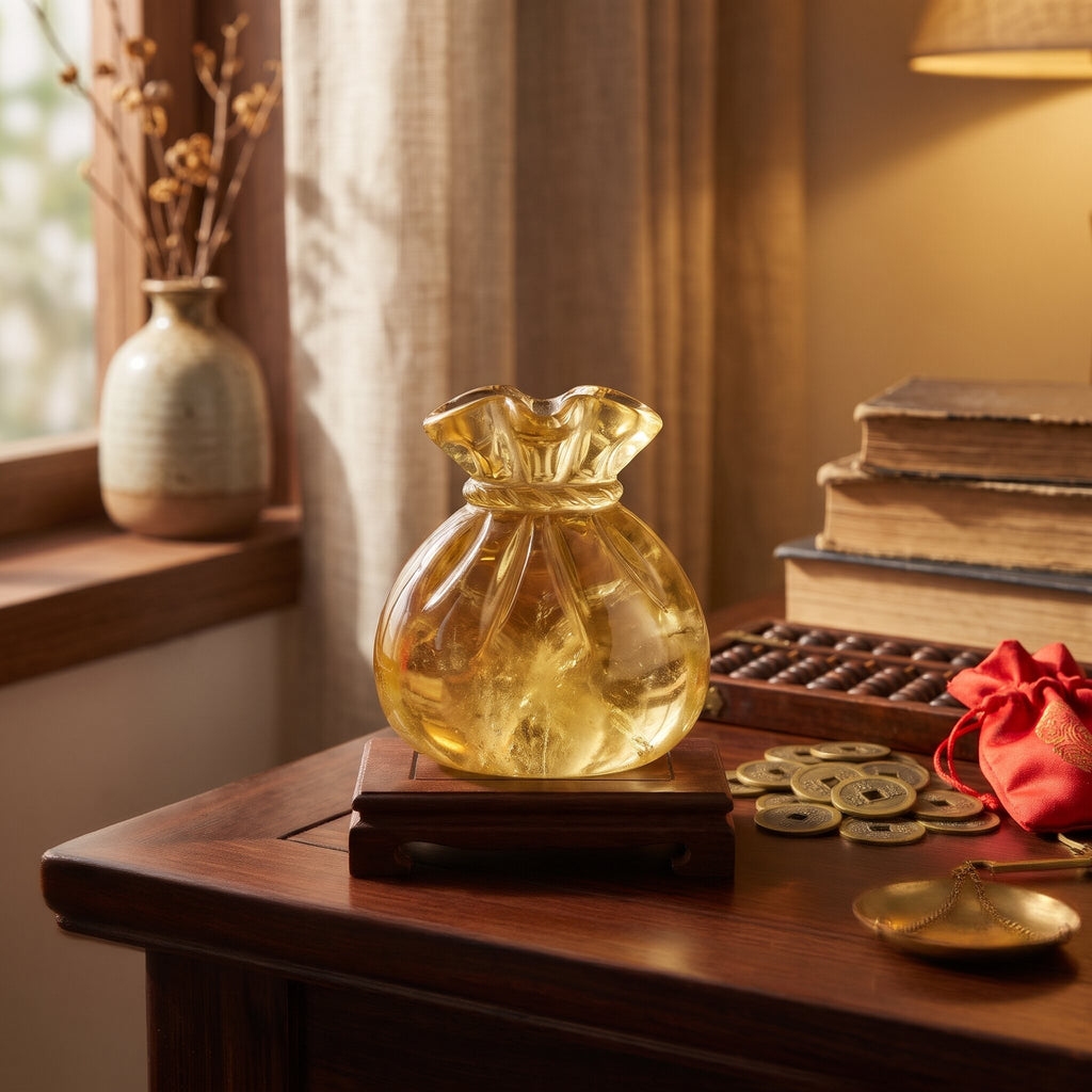Citrine Money Bag – Holding What You Earn — scene