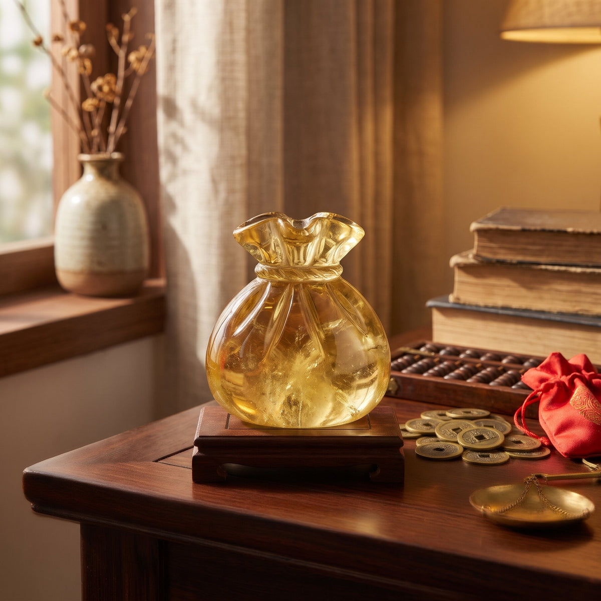 Citrine Money Bag – Holding What You Earn — scene